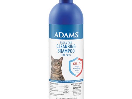 Adams Flea & Tick Cleansing Shampoo for Cats Online Hot Sale