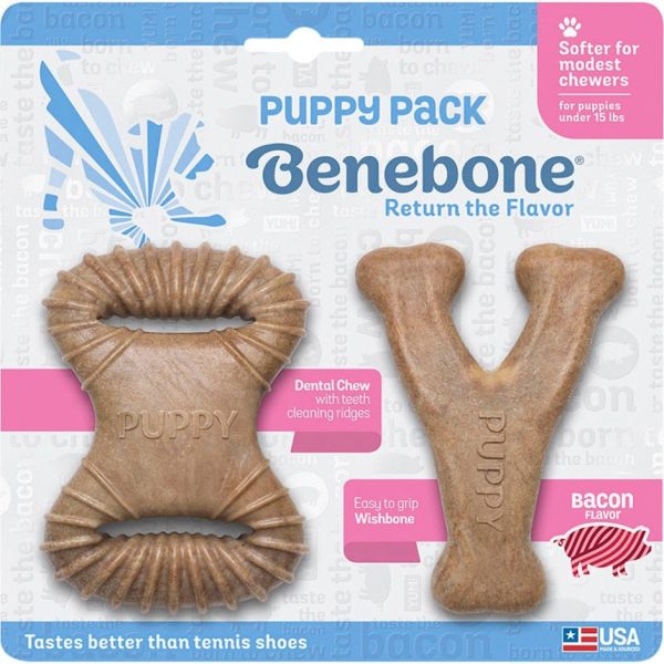 Benebone Puppy Dental Dog Chew Toy Pack For Sale