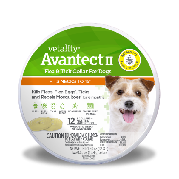 Vetality Avantect II Flea and Tick Collar for Dogs Online now