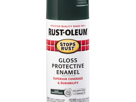 Rust-Oleum® Stops Rust® Protective Enamel Spray Paint Gloss Dark Hunter Green Online Hot Sale