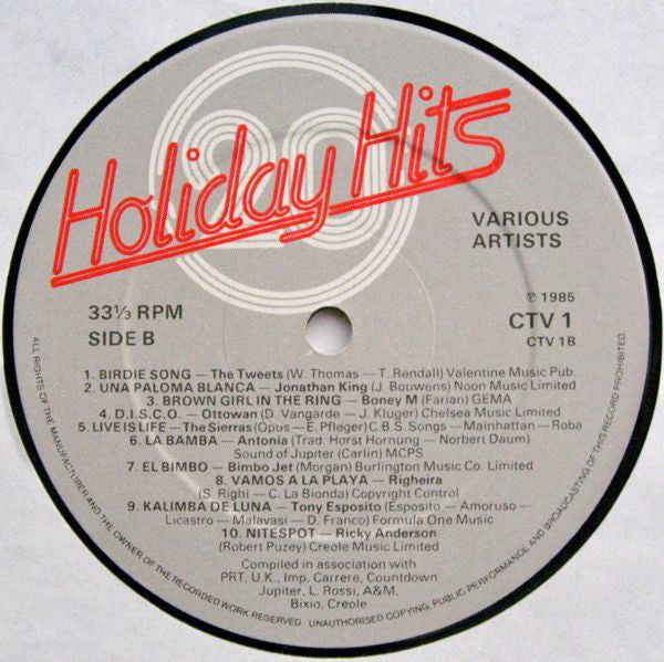 Various - 20 Holiday Hits (LP, Comp) (Very Good (VG)) Hot on Sale