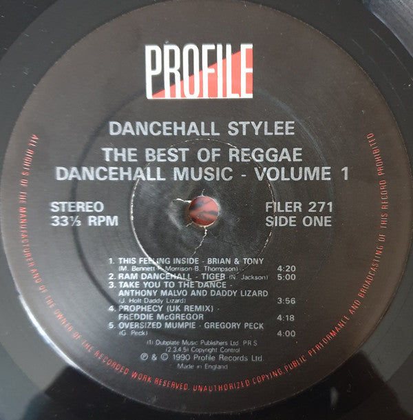 Various - Dancehall Stylee (The Best Of Reggae Dancehall Music Vol. 1) (LP, Comp) (Near Mint (NM or M-)) Supply