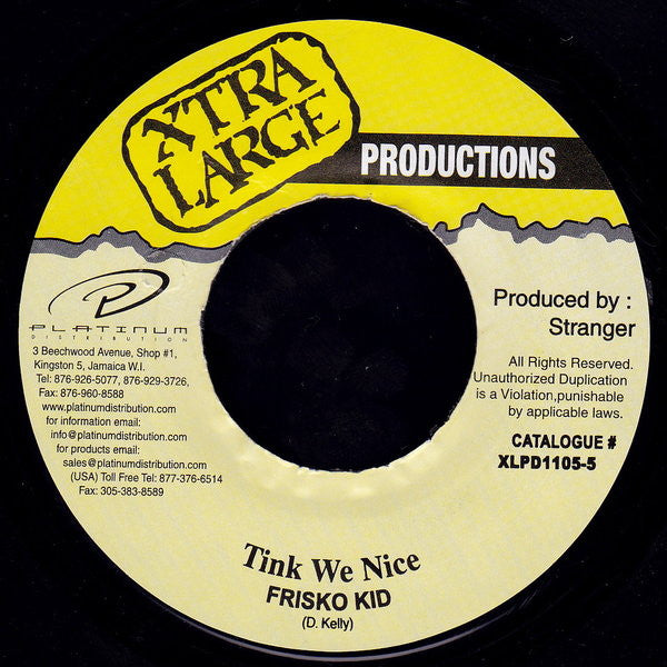 Frisco Kid - Tink We Nice (7 , RE) (Very Good Plus (VG+)) For Cheap