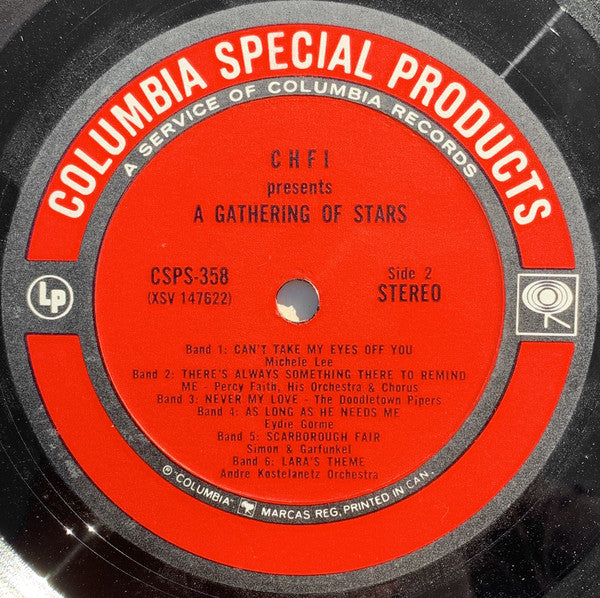 Various - CHFI 680 Presents A Gathering Of Stars (LP, Comp) (Good Plus (G+)) For Discount