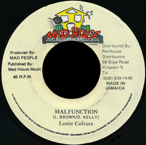 Louie Culture - Old Before Young   Malfunction (7 , Single) (Very Good Plus (VG+)) Sale