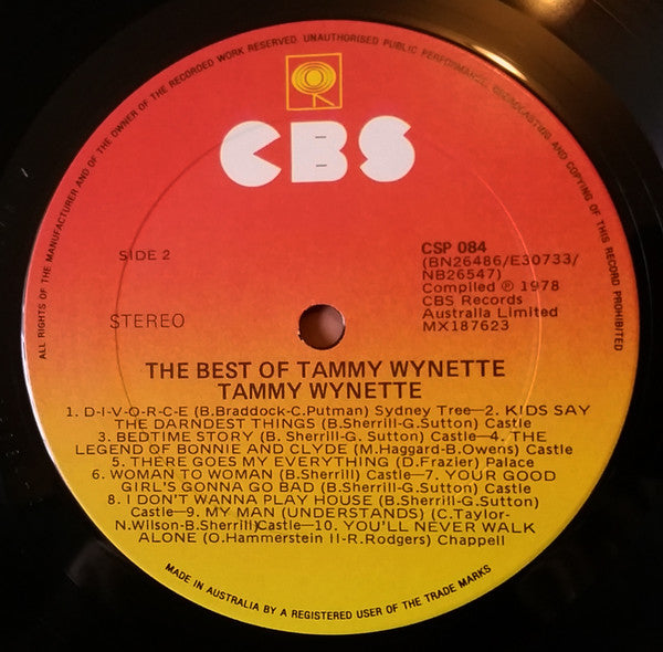 Tammy Wynette - The Best Of Tammy Wynette (LP, Comp) (Very Good Plus (VG+)) For Sale