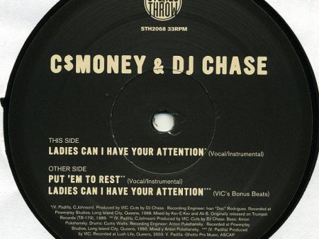 C$ Money* & DJ Chase  - Ladies Can I Have Your Attention   Put  Em To Rest (12 , Single) (Near Mint (NM or M-)) Online