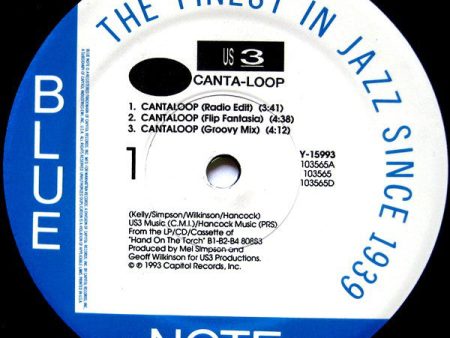 Us3 Featuring Rahsaan & Gerard Presencer - Cantaloop (12 , Single) (Very Good Plus (VG+)) Supply