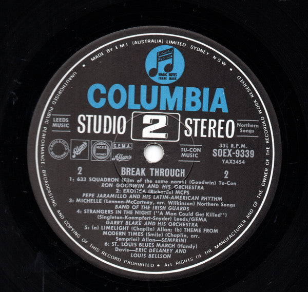 Various - Break-Through - An Introduction To Studio 2 Stereo (LP, Comp, RE, Smplr) (Very Good Plus (VG+)) Supply