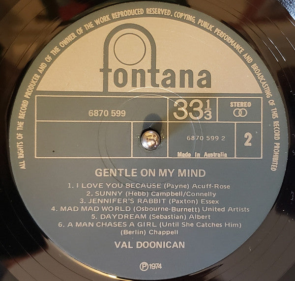 Val Doonican - Gentle On My Mind (LP, Comp) (Very Good Plus (VG+)) For Sale