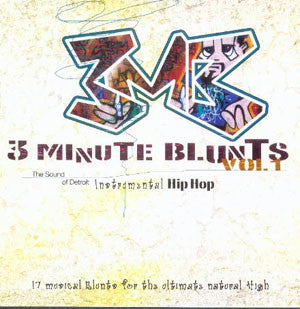 Various - 3 Minute Blunts Vol. 1 (The Sound Of Detroit Instrumental Hip Hop) (CD, Comp) (Very Good (VG)) Supply