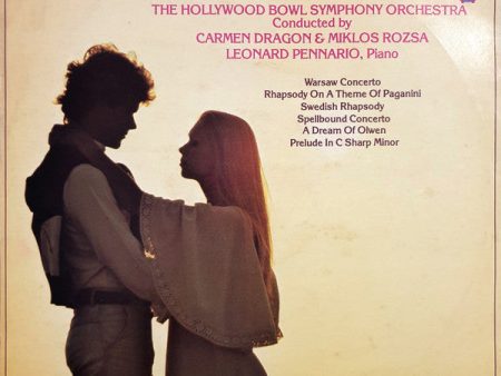 The Hollywood Bowl Symphony Orchestra, Carmen Dragon, Miklos Rozsa*, Leonard Pennario - The Great Love Concertos (LP, Comp, RE) (Near Mint (NM or M-)) Cheap