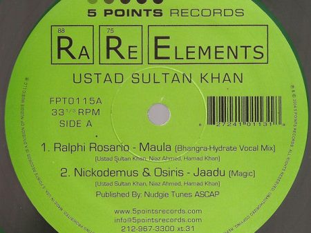 Ustad Sultan Khan - Rare Elements EP (12 , EP, Ltd, Gre) (Mint (M)) For Sale