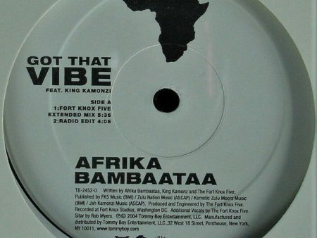 Afrika Bambaataa - Got That Vibe (12 ) (Mint (M)) Online now