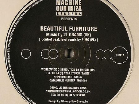 21 Grams & Pimo - Beautiful Furniture   Supamusic (12 ) (Very Good (VG)) Discount