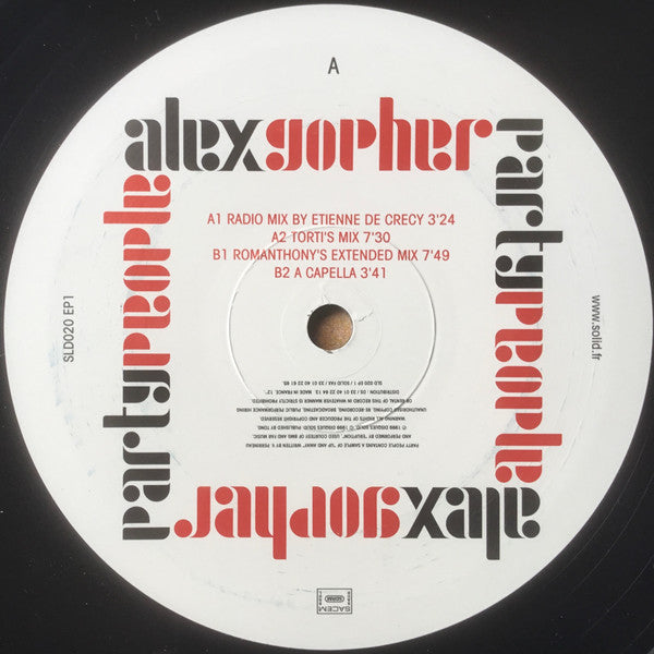 Alex Gopher - Party People Vol. 1 (12 , EP) (Near Mint (NM or M-)) Online now