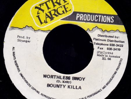 Bounty Killer - Worthless Bwoy (7 ) (Very Good (VG)) Fashion