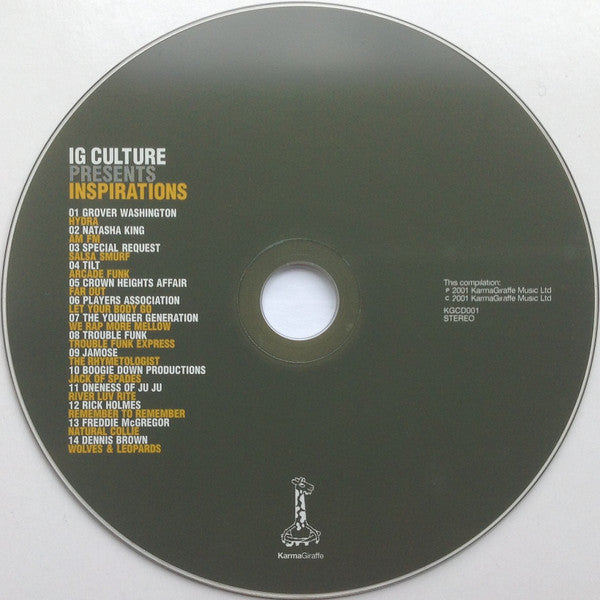 IG Culture - Inspirations (CD, Comp) (Near Mint (NM or M-)) Hot on Sale