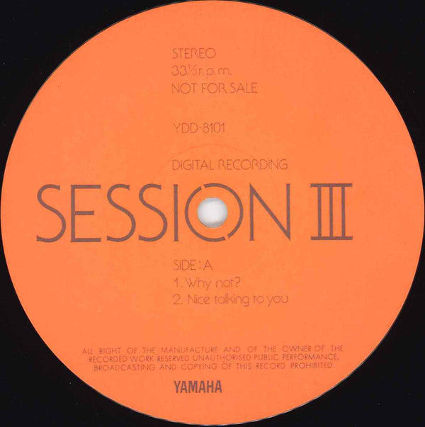 Various - Session III (LP, Promo, Gat) (Very Good Plus (VG+)) Hot on Sale