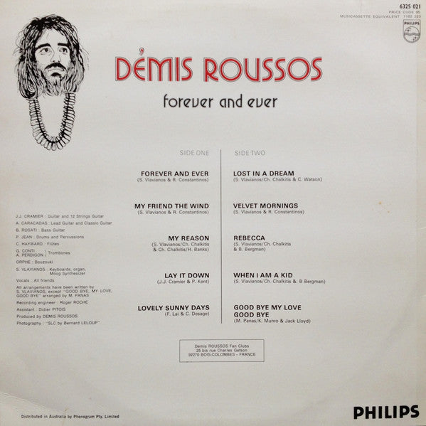 Demis Roussos - Forever And Ever (LP, Album) (Very Good Plus (VG+)) Supply