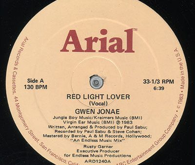 Gwen Jonae - Red Light Lover (12 , 130) (Very Good Plus (VG+)) Fashion