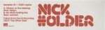 Nick Holder - Sampler 01 (12 , Ltd, Smplr) (Very Good Plus (VG+)) Hot on Sale