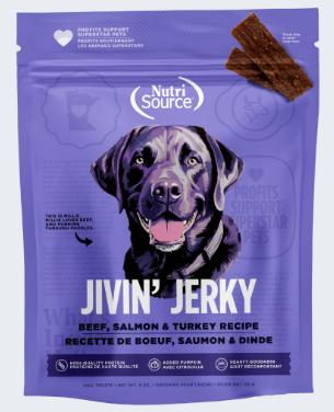 Nutrisource Beef, Turkey & Salmon Jivin  Jerky For Dogs For Discount