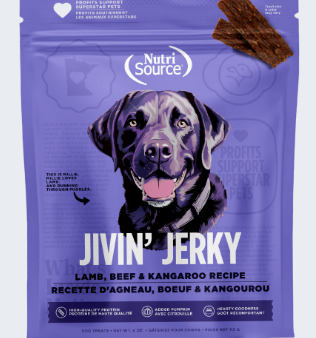 Nutrisource Lamb, Beef & Kangaroo Jivin  Jerky For Dogs Online now