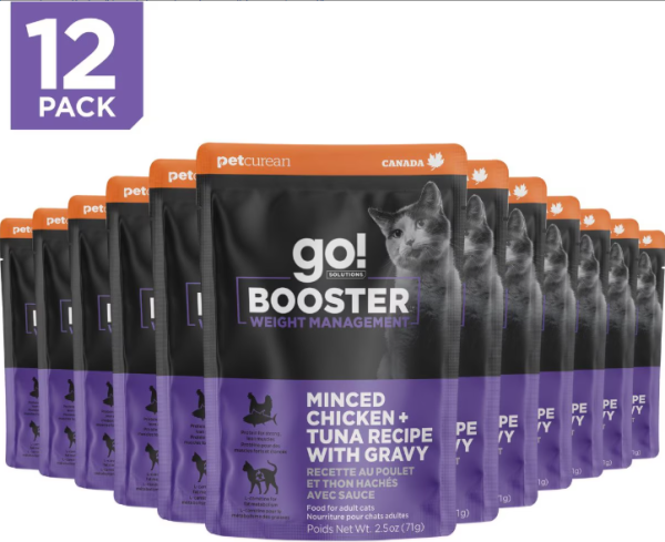 Go! Solutions Booster Weight Management Minced Chicken + Tuna With Gravy For Cats For Discount